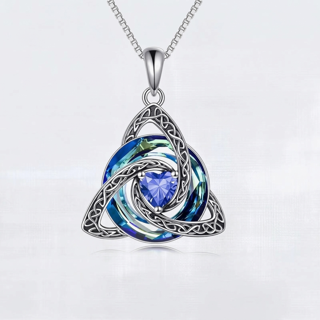 Celtic Knot Birthstone Amulet
