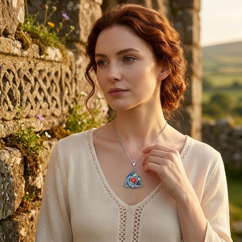 Celtic Knot Birthstone Amulet