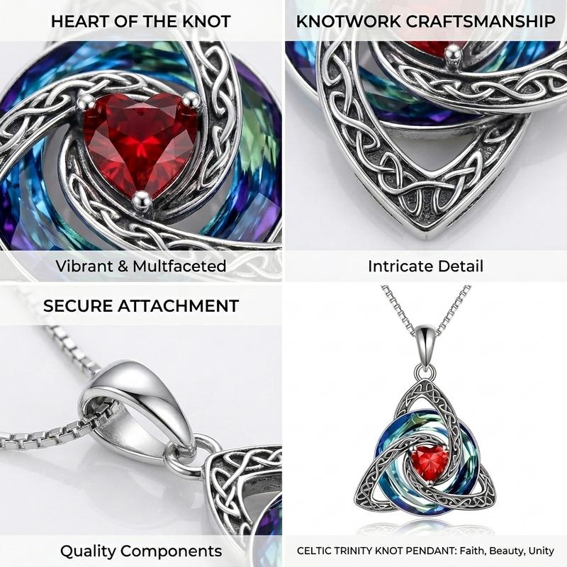 Celtic Knot Birthstone Amulet