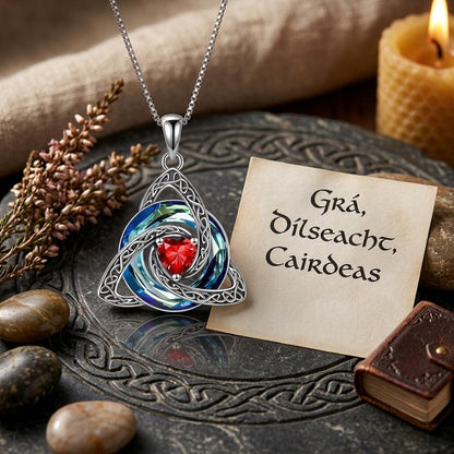 Celtic Knot Birthstone Amulet