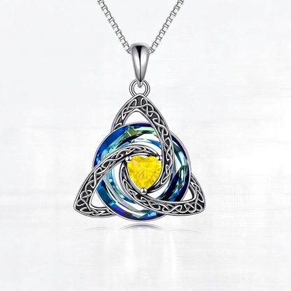 Celtic Knot Birthstone Amulet