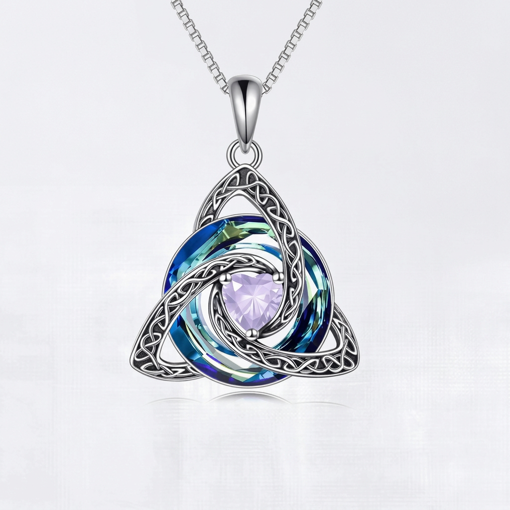 Celtic Knot Birthstone Amulet