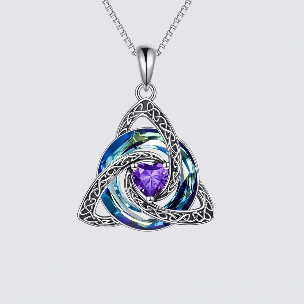 Celtic Knot Birthstone Amulet